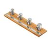 Bamboo Stainless Steel Wall Hook Self Adhesive Hook For Bathroom Kitchen Key Holder Wall Hanger Towel Coat Hook Door Hanger Rack