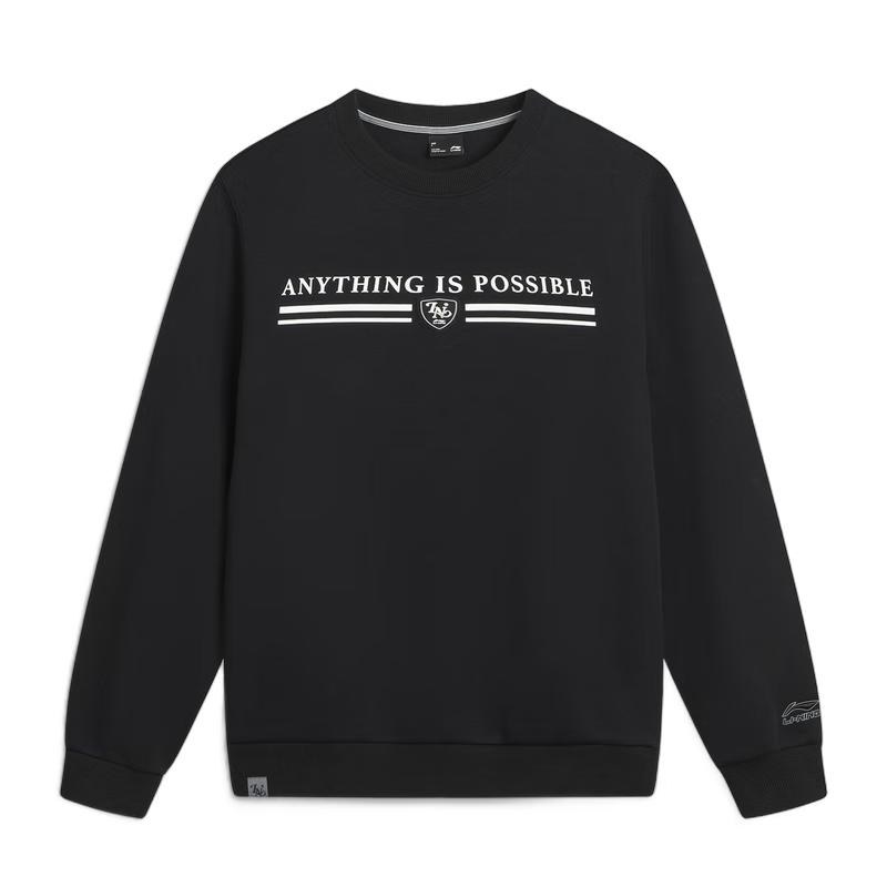 Li-Ning Men s Round Neck Sports Lifestyle Sweatshirt L