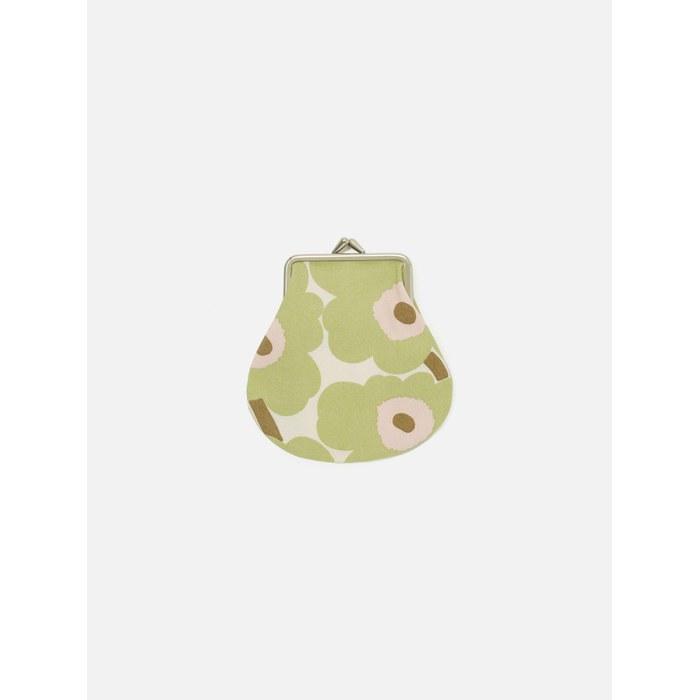 Marimekko Mini Unikko Pieni Kukkaro Coin Purse Women's Light Green X Light Pink