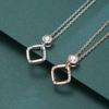 Diamond Micro-inlaid Necklace for Women Simple Light Luxury High-end Collarbone Chain Valentine's Day Gift for Girlfriend