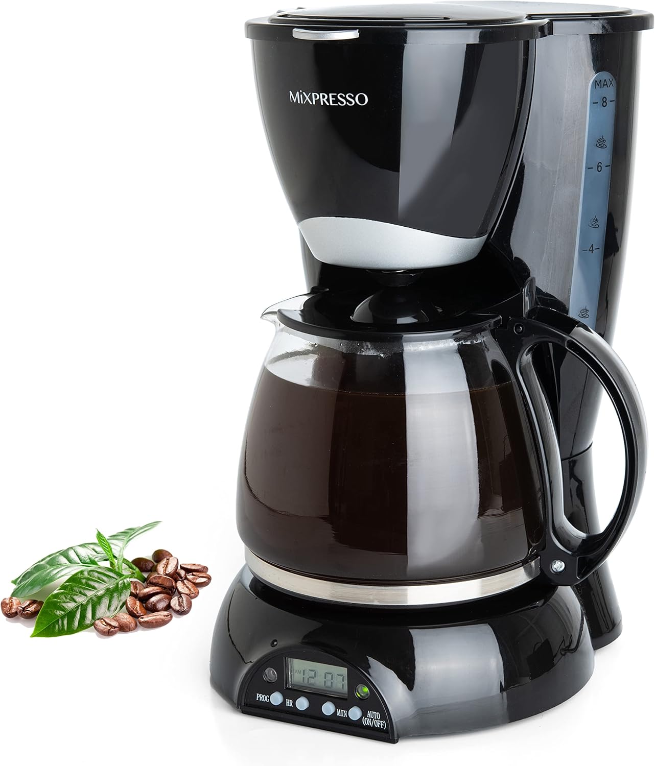 8-Cup Drip Coffee Maker Programmable, Coffee Pot Machine Including Reusable  Removable Coffee Filter, Black Electric United States
