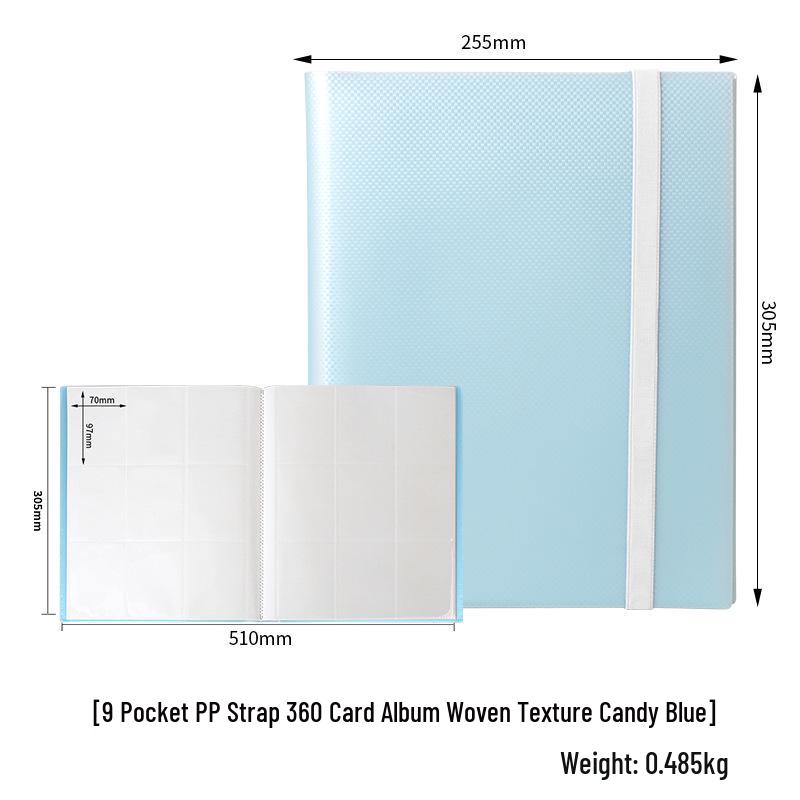 9-Grid Large Capacity 360 Card Slots Album for Game and Ultraman Cards