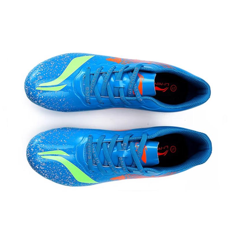New LiNing Abrasion Resistant Lightweight Rebound Low Top Running Shoes Men's Blue Orange LJJP171-2