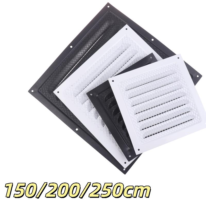 1/2 Stück 150/200/250 mm Metall-Lüftungsgitter Heizungs-Kühlungs-Lüftungsschlitzplatte Auslass-Lüftungsabdeckung