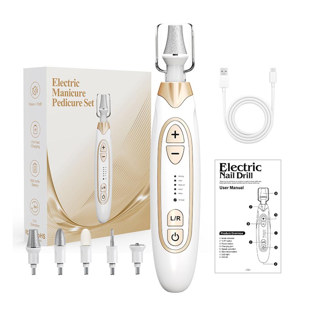 Electric Nail Polisher Drill Bits Professional Nails Grinding Polishing Dead Skin Removal Art Sanding File Pen Manicure Machine