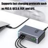 660W 8-Port Schnellladestation USB C PD100W Port für Laptops, Telefone, Tablets, Geräte Europäische Stecker Wandladegerät