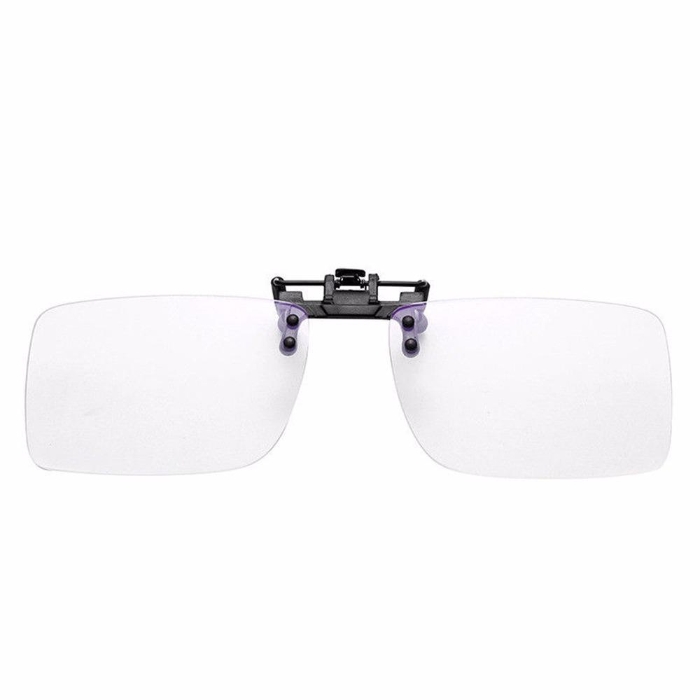 1pc Clip On Unisex Polarized Sunglasses Near-Sighted Driving Night Lens Anti-UVA UVB Cycling Riding Sunglasses Anti Blue Light