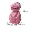 Cute Pet Puzzle Toy Treat-filling Capbbilities for Chew Durable Rubber Dinosaur Dog Teeth Cleaning Toy