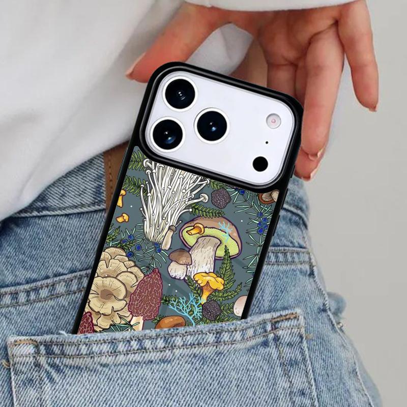 Magic Mushrooms Phone Case for iPhone 17ProMax 12 13 14 15 16e 17 Pro Max Plus Air Cover
