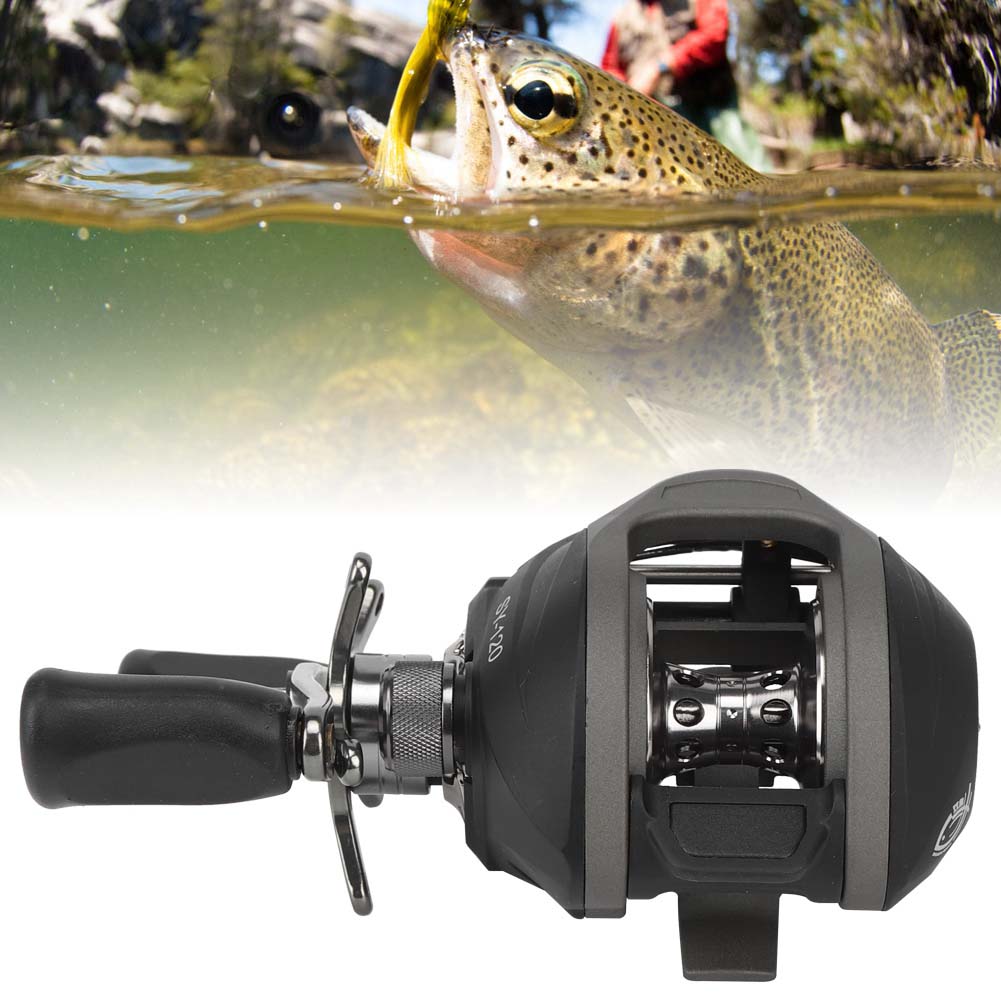 Aluminiumlegierung Schwarz Rechte Linke Hand Angelrolle Magnetbremse Metallspule AngelrolleSchwarz Linke Hand