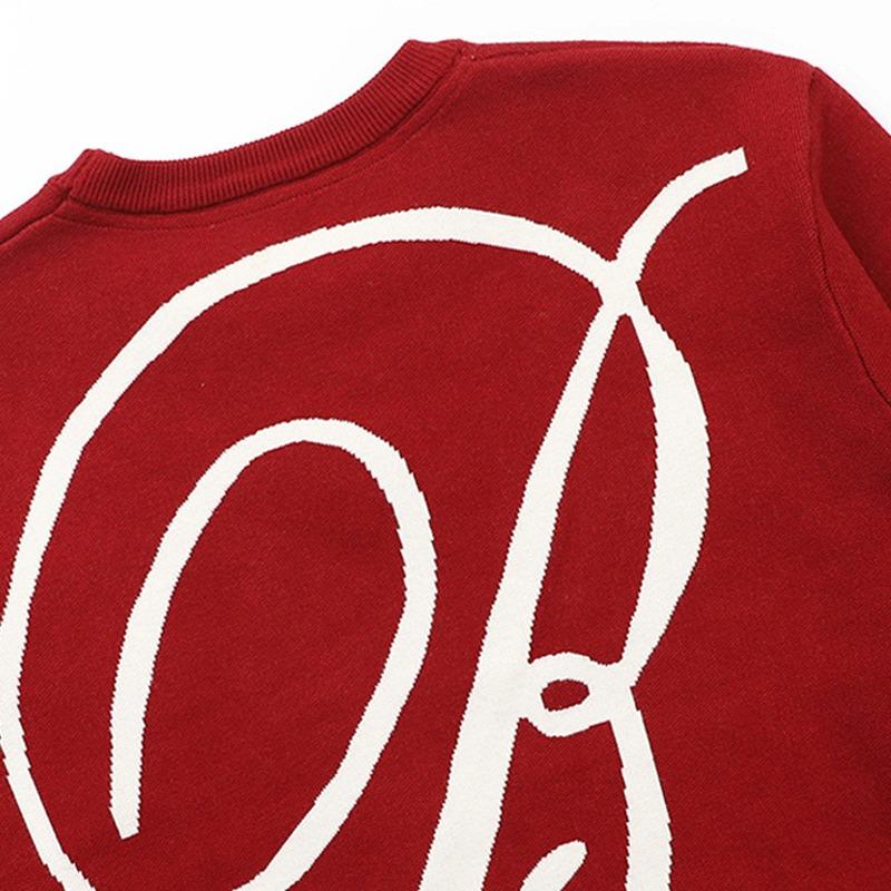 Korean Badblood BCAC Series Retro Sweater for Women - Solid Color, Round Neck, Loose Knit Top