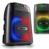 NGS WILD CLUB: 80W sans fil BT/TWS, USB/AUX, laser LED, batterie 6h.
