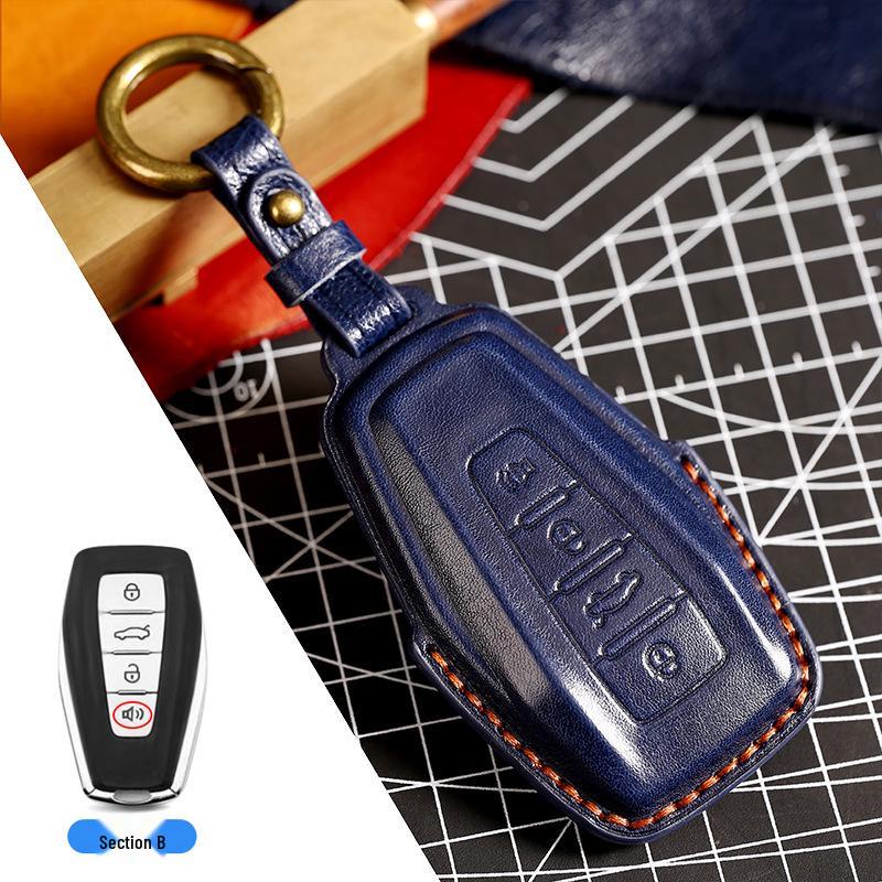 Geely Key Case for New Xingrui, Emgrand GS, Bin Yue, Xing Yue, Boyue Pro, Binrui, Icon, Vision - Male Shell Buckle