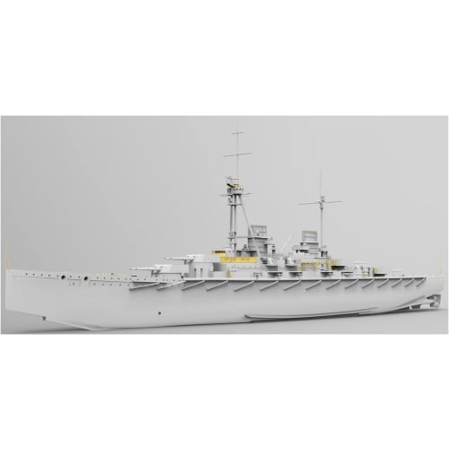 Takom Snowman 1/700 German Navy SMS Derfflinger 1917 Full Hull Model with 8 Metal Gun Barrels, Plastic Model Kit, TKOSP-7040, Molded In Color