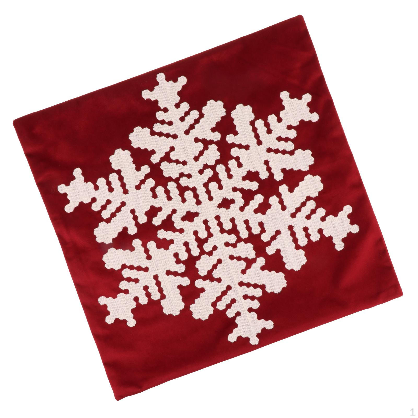 

Christmas Pillow Cover Cushion 18 x inch Washable Soft Case Pillowcase for Office