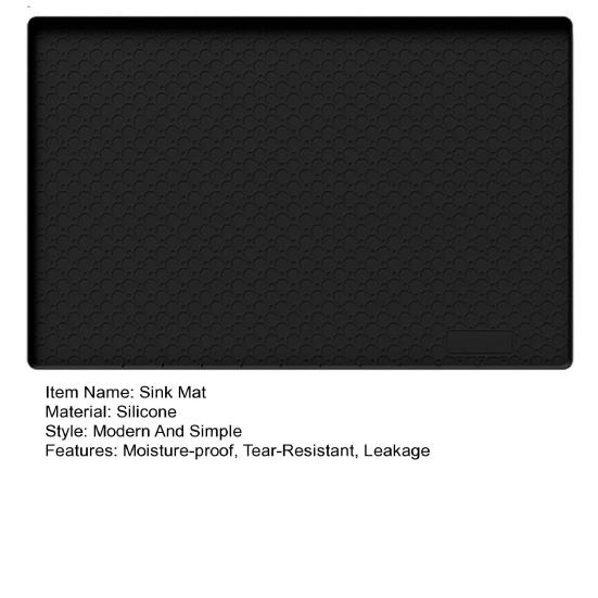Sink Mat Moisture-Proof Tear-Resistant Waterproof Silicone Mat Leakage Corrosion Multipurpose under Sink Protection