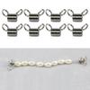 20 Pack Lightweight Bead Stopping Clip Durable Handmade Tool Necklace Making Tools Alloy Material for Long Lasting Use