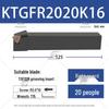 CNC External Shallow Groove Tool Holder KTGFR/KTGFL 1212H16/1616H16/2020K16