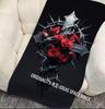 Gothic Thorn Rose Cross Beach Towel Patterned Sunscreen And Windproof Suitable For Swimming Pool Camping Travel Blanket