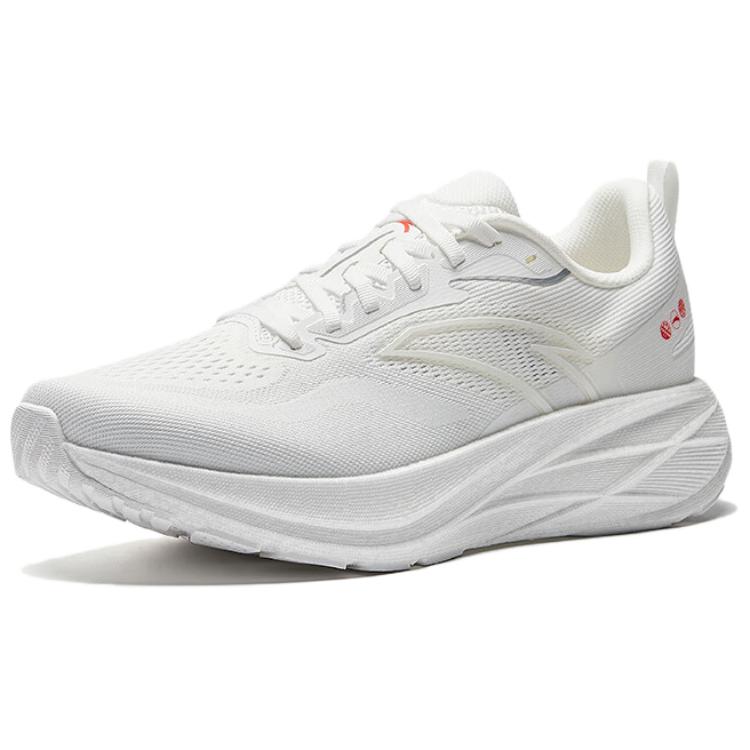 New Anta Cushioning, Wear Resistant Low Top Casual Running Shoes Men's White Red 112525558-3