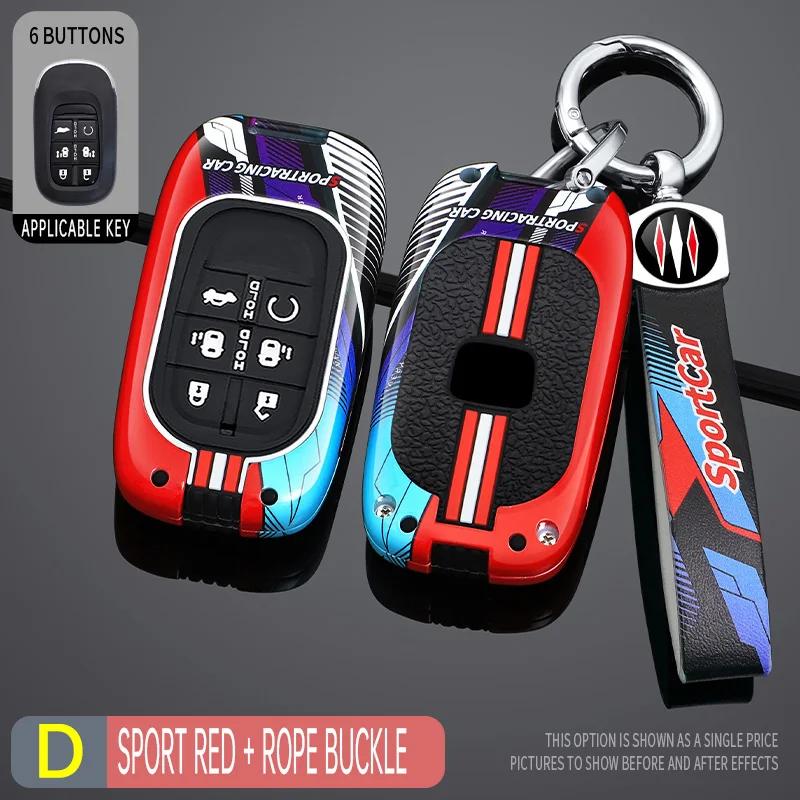 

Racing Style Metal Car Key Case Fob Cover For Honda Cr-V Civic Accord Hr-V Cr-V Crv Hrv Fit City Odyssey Alison Xrv