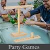 Handmade Wooden Hook & Ring Toss Game For Adults, Classic Pub & Backyard Party Game, Indoor Outdoor Fun With Easy Storage