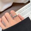 Lan Zhi 925 Sterling Silver Women's Enamel Heart Ring, Korean Simple Versatile Non-Fading Design