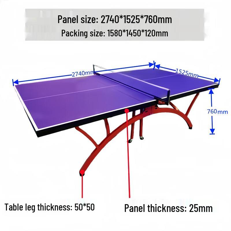 Foldable Indoor Competition Table Tennis Table
