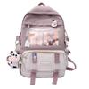 Contrasting Color Large-Capacity Backpack, Male And Female Students, Harajuku Style Schoolbag, Girl Cartoon Backpack Tide