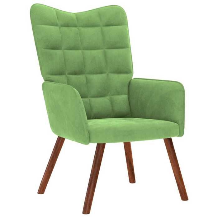 VidaXL Relaxation Chair Light Green Velvet, Chair, Living Room Chair, Recliner, Lounge Chair, Living Room Seat, 4016813