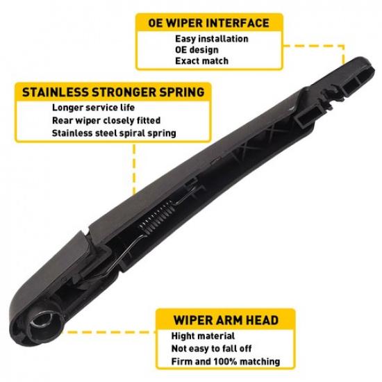 KIT Rear Pair Wiper Arm & Blade For 2012-18 Sonic Hatchback 2012-18 Sonic Sedan