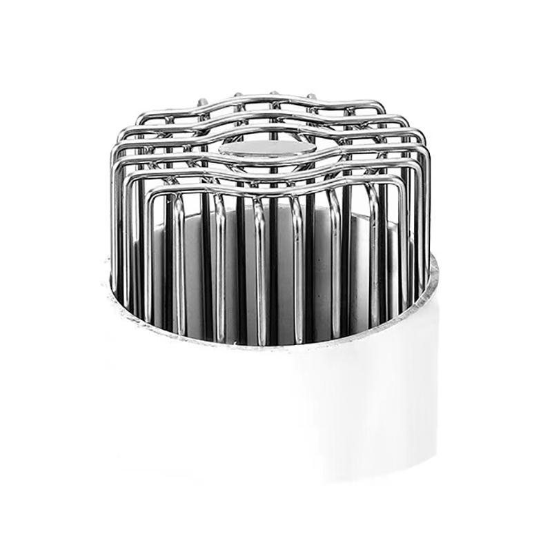 Stainless Steel Drainage Cover Roof Floor Drain Downpipe Strainer Anti-Blocking Gutter Guard Leaf Debris Trap Rain Pipe Cap
