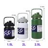 Stainless Steel Insulated Water Jug Food Grade Leak Proof Lid 24H Heat Cold Retention for Picnic Beach Trips