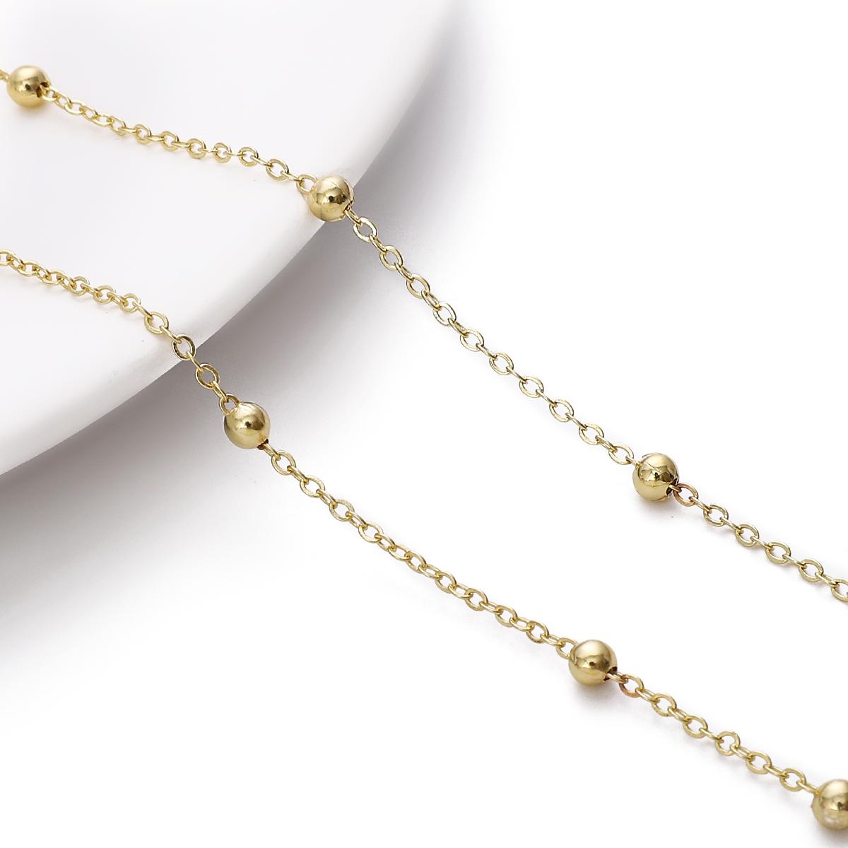 

1M/bag1.5/2.0 Позиционирование Бусины Цепочка DIY Браслет Ожерелье Серьги Кольцо Ювелирные Изделия Аксессуары