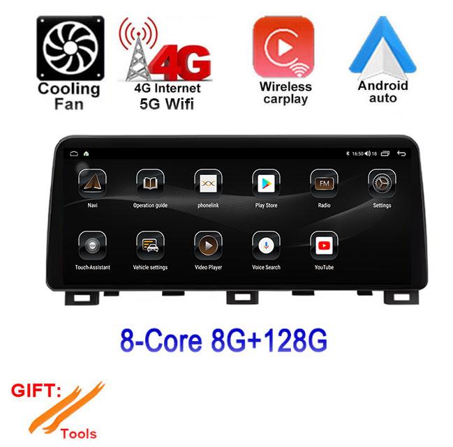 12.3 Inch Wireless CarPlay For Kia Forte 2018-2019 Car intelligent System Navigation GPS Display Touch Screen Android Auto