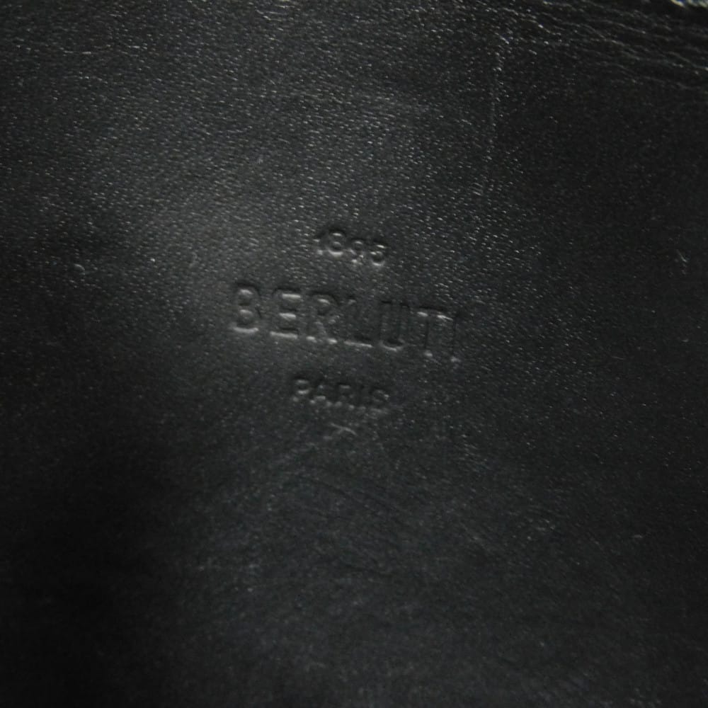 Used Wapa Money Purse 11828 7943 New Logo Scritto Leather Zip Around Nero Current Calligraphy Nero Grigio Men's from