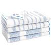 Bloom Imabari Long Face Set of Natural Indoor 32 X Made In Japan Towels, Towels, 4, Border, Absorbent, Quick-Drying, Drying, Soft, 110cm, 100% Cotton,