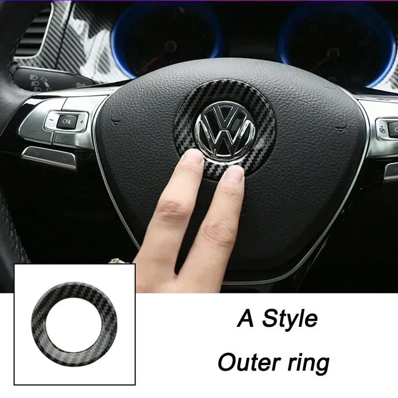 Pro VW Volkswagen Jetta MK5 Golf 3D ABS Dutý Středový Znak Volantu Auta Samolepka pro Volkswagen Passat MK6 MK7 CC Pol