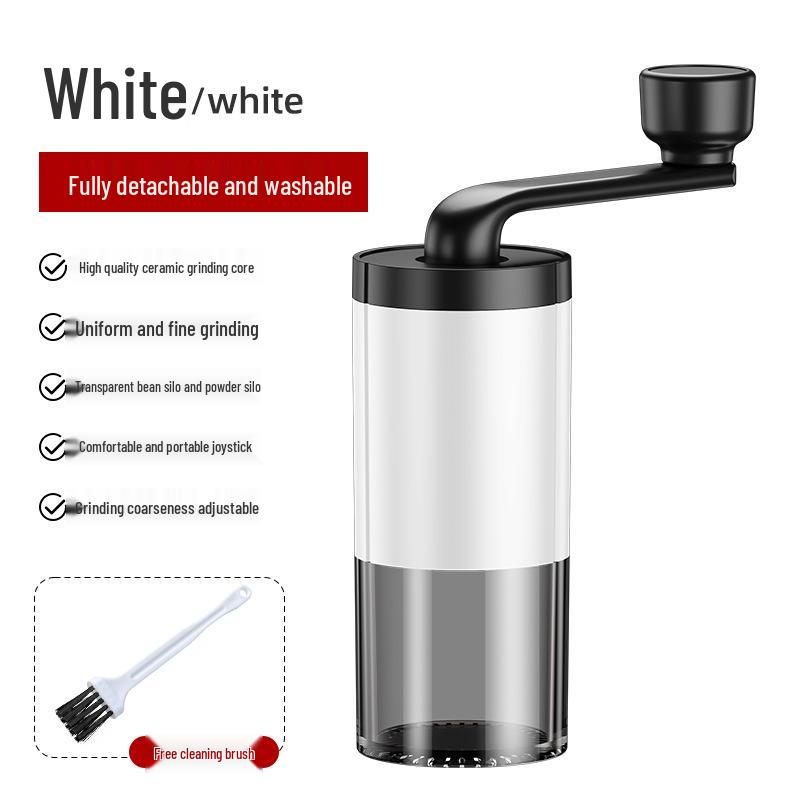 Portable Rechargeable Coffee Grinder: New Model with Hand-Crank & Electric Options for Freshly Ground Coffee