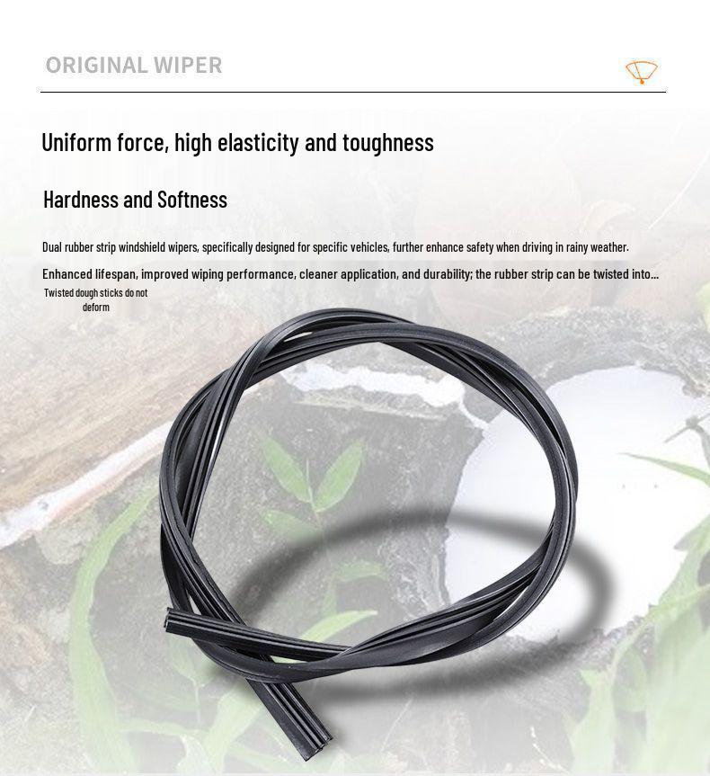Mazda 6 Silent Frameless Front Wiper Blade with Original Rubber Strip