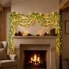 Human-shaped Green Vine String Lights With LED Lights, Battery-powered, Suitable For Walls, Desktops, Parties, Weddings, Festivals, And Decorations