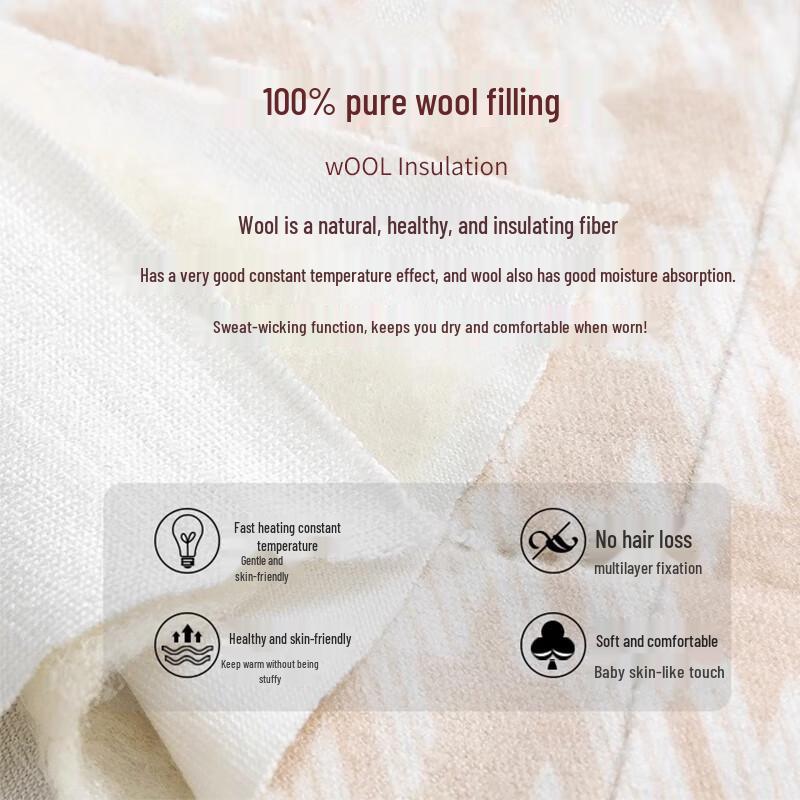 Langsha Men's 100% Wool Thermal Fleece-Lined Seamless Vest