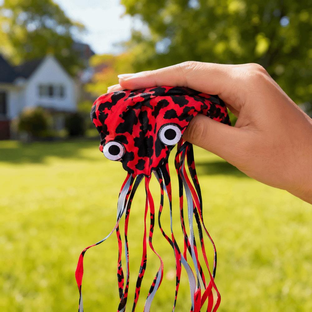 Lightweight Single Line Kite Frameless Soft Animal Kite Durable Octopus Kite Beach