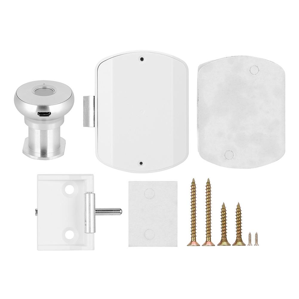 Intelligent Biometric Fingerprint Lock Drawer Cabinet Wardrobe Anti Theft Keyless Panel
