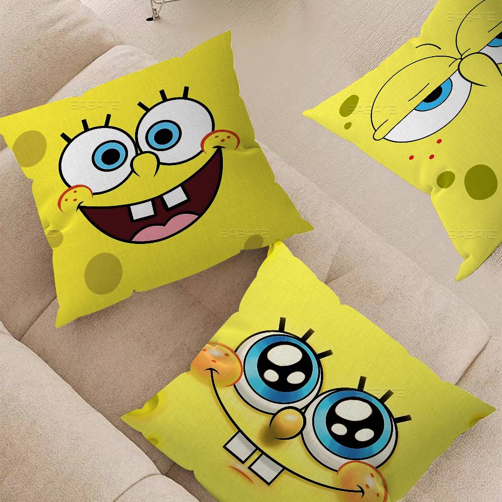 S-SpongeBob S-Pantaloni Quadrati Federa Cuscino Design Copricuscino Decorazione Decorazione Festiva