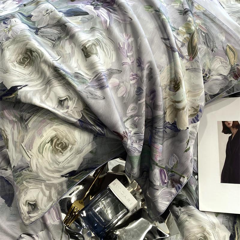 100% Egyptian Cotton Bedding Set 800TC Duvet Cover Set with Bed Sheet and Pillowcase, Vintage Oil Printing Style, Luxury Sheets