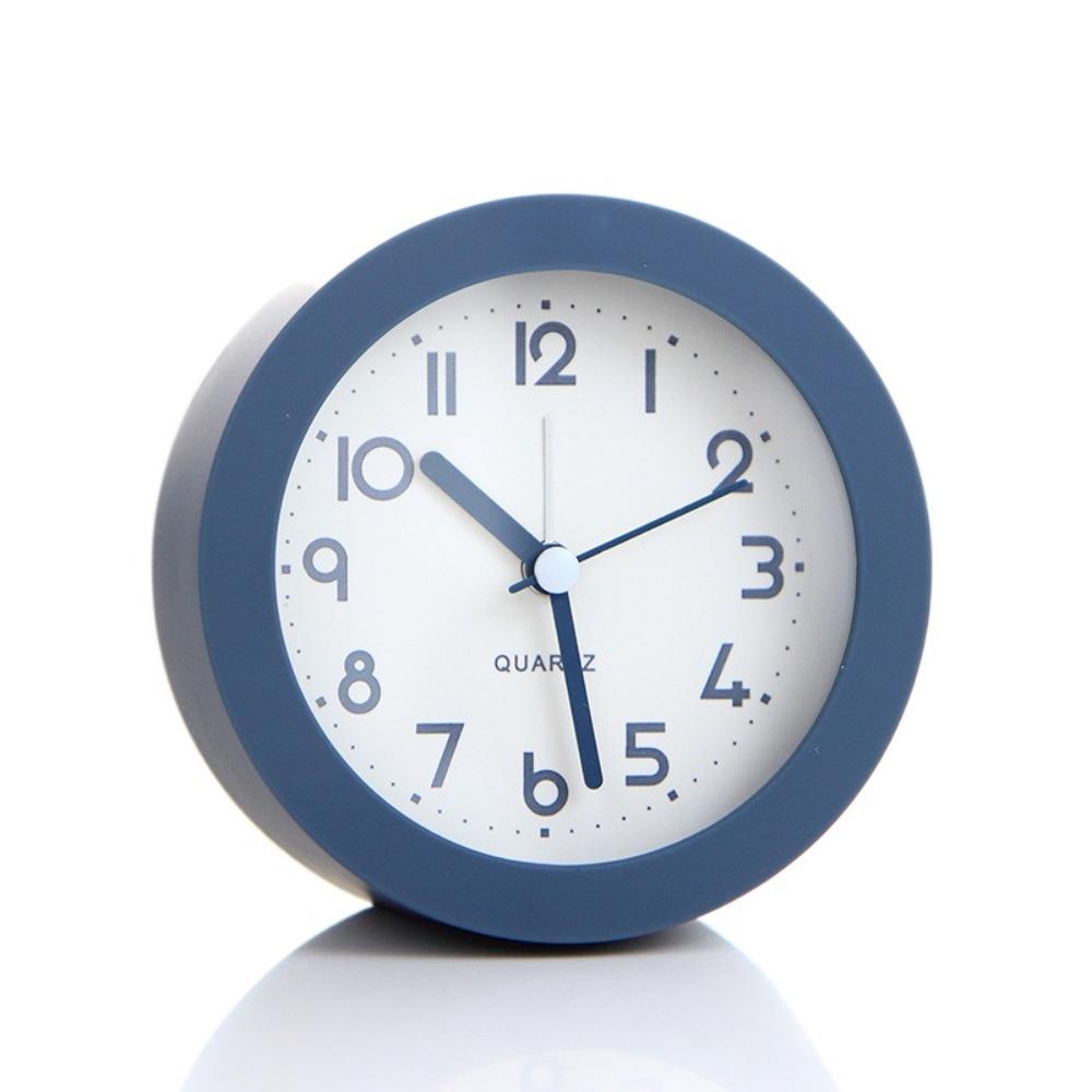 Retro Desk Clock Non-Ticking Electronic Clock Wake-up Artifact Silent Alarm Clock  Bedside Use