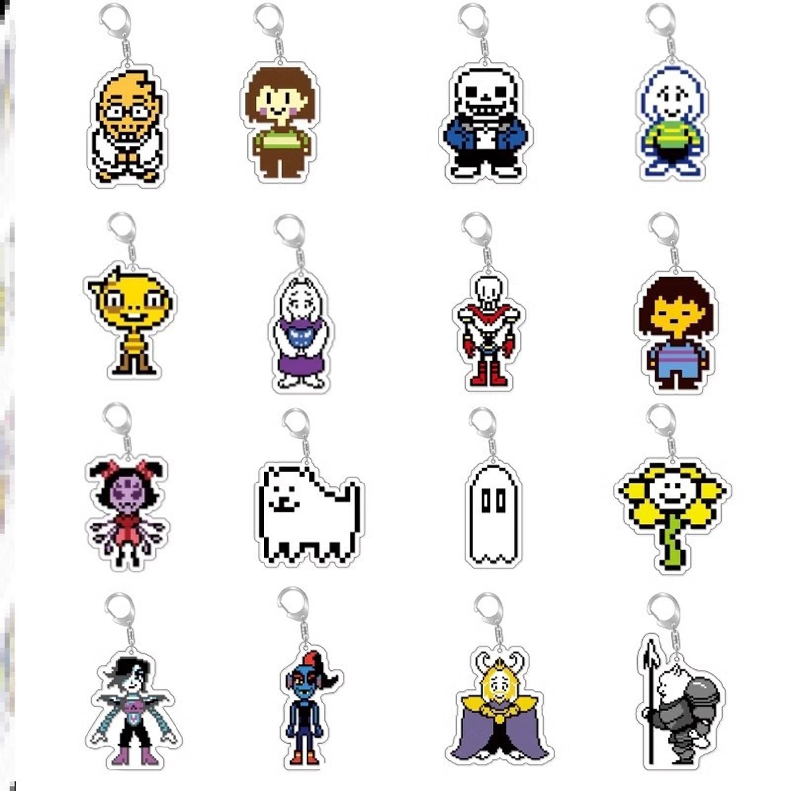 

Double Sided Hard Brushed Acrylic Keychain Pendant For Gaming Peripherals One Size