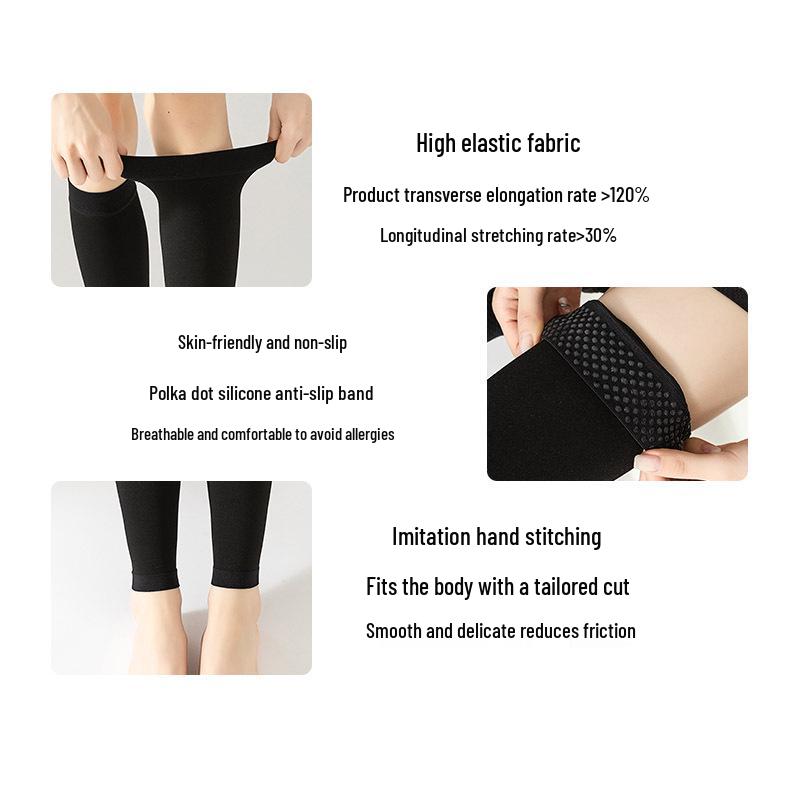 Manchons de mollet de compression unisexes - Pression transfrontalière, Soutien de deuxième niveau