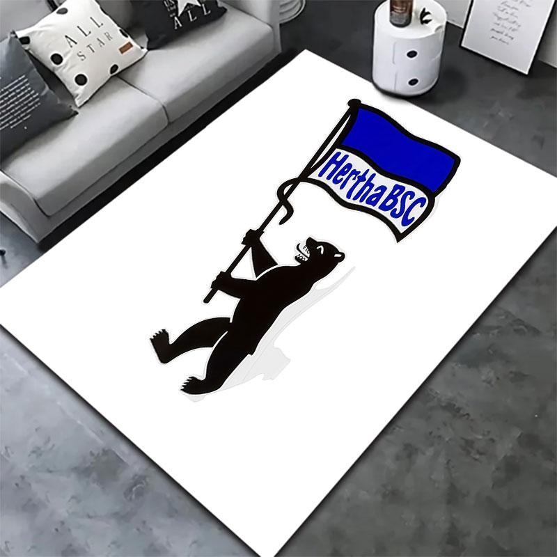 Hertha BSC Carpet Rug for Living Room Bedroom Home Sofa Decoration,Kids play Non-slip Floor Mat